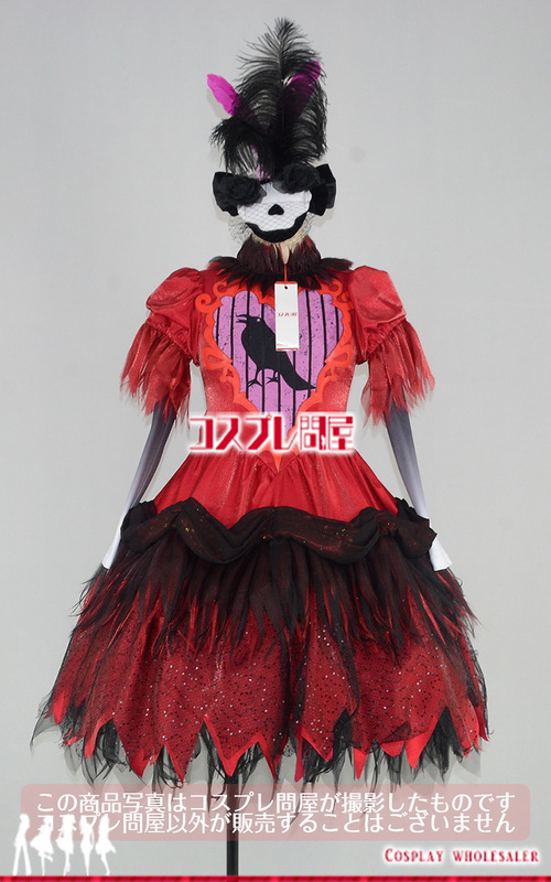 東京ディズニーランド Tdl スプーキー Boo パレード18 女性ダンサー ゴスロリ 赤 フルセット レプリカ衣装 フルオーダー 3394 コスプレ問屋