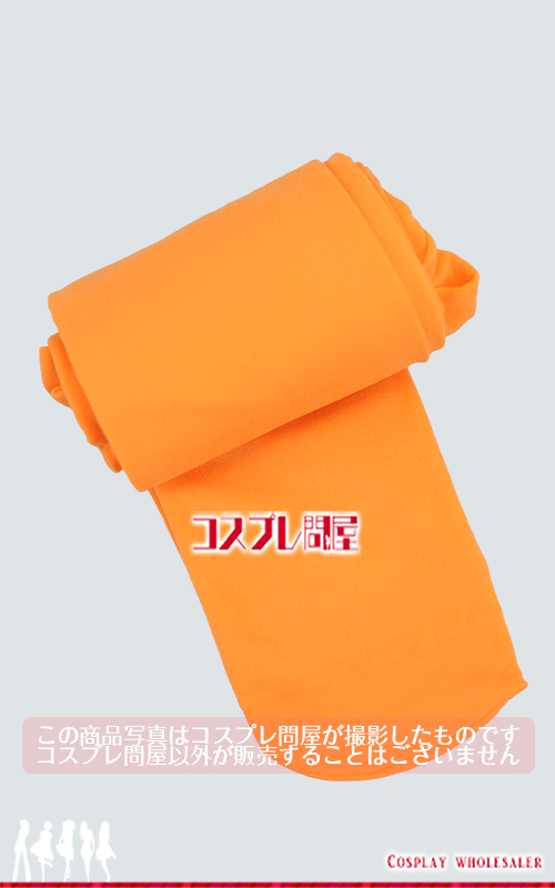 ビロード素材タイツ オレンジ色 フリーサイズ
