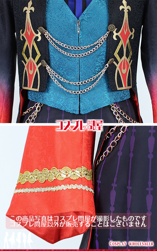 東京ディズニーランド（TDL） ザ・ヴィランズ・ハロウィーン“Into the Frenzy” 先頭男性ダンサー 帽子付き レプリカ衣装 フルオーダー [5810]