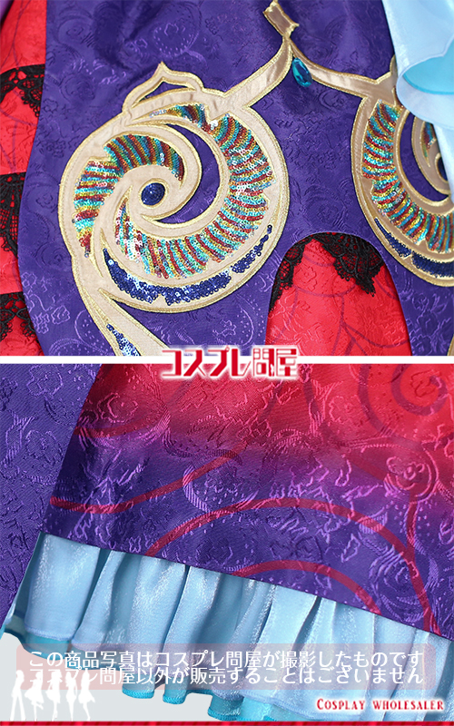 東京ディズニーランド（TDL） ザ・ヴィランズ・ハロウィーン“Into the Frenzy” ミニー スパンコール刺繍 パニエ＆ドロワーズ付き レプリカ衣装 フルオーダー [6002] 2025年9月修正版