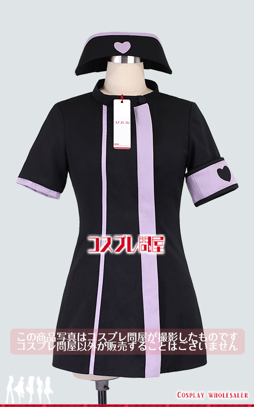 #コンパス 戦闘摂理解析システム メグメグ ナース服 黒 靴下＆手袋付き コスプレ衣装 フルオーダー [2746-1]