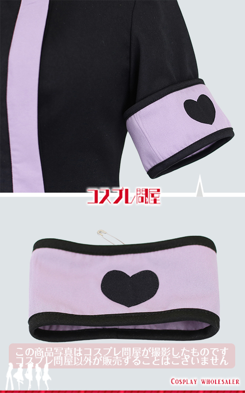 #コンパス 戦闘摂理解析システム メグメグ ナース服 黒 靴下＆手袋付き コスプレ衣装 フルオーダー [2746-1]