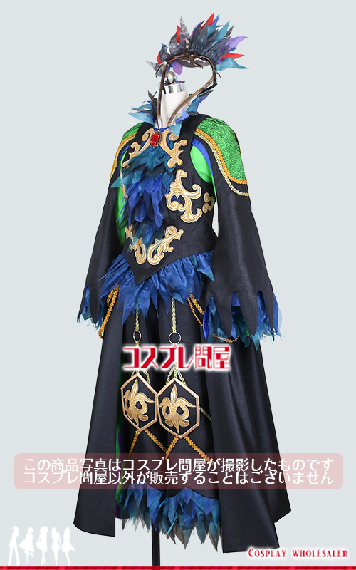 東京ディズニーランド（TDL） ザ・ヴィランズ・ハロウィーン“Into the Frenzy” カラスダンサー 嘴飾り＆ブーツカバー付き 刺繍豪華版 レプリカ衣装 フルオーダー [5966] 2025年8月修正版