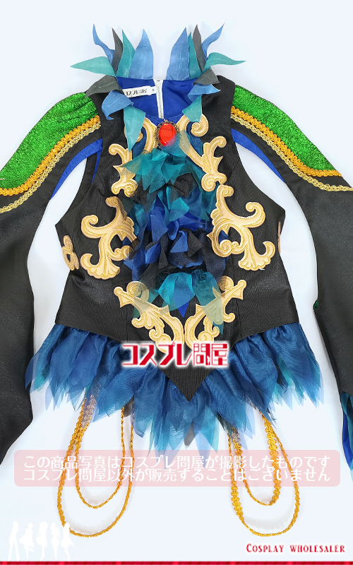 東京ディズニーランド（TDL） ザ・ヴィランズ・ハロウィーン“Into the Frenzy” カラスダンサー 嘴飾り＆ブーツカバー付き 刺繍豪華版 レプリカ衣装 フルオーダー [5966] 2025年8月修正版